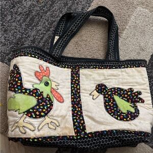 Handmade quilted chicken duck bag G5